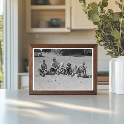 Children Waiting for Dinner Williams County North Dakota 1937 - Available at KNOWOL
