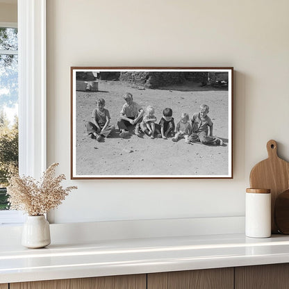 Children Waiting for Dinner Williams County North Dakota 1937 - Available at KNOWOL