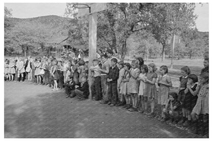 Children Watching High School Horse Summit City 1940 - Available at KNOWOL