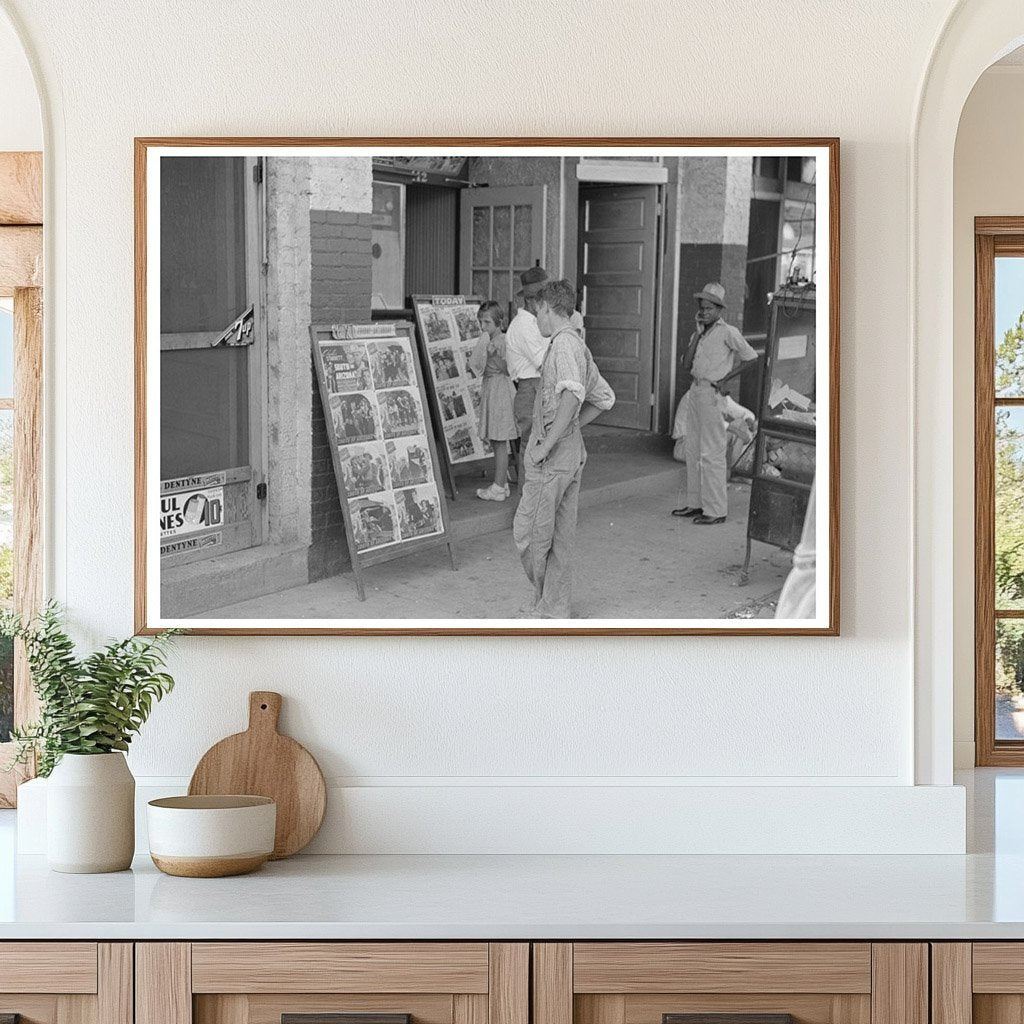 Children Watching Movie Posters Steele Missouri August 1938 - Available at KNOWOL