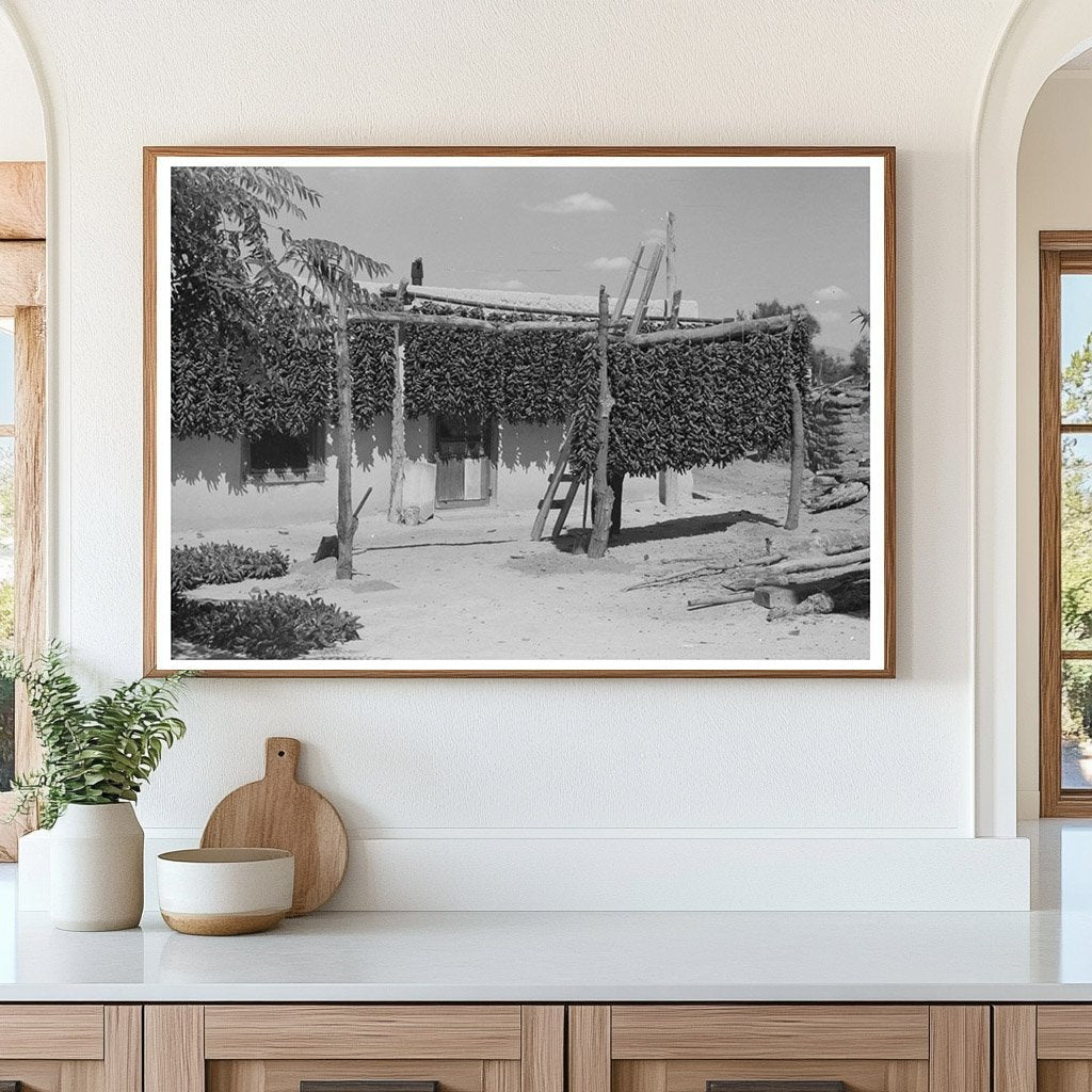 Chili Peppers in Isleta New Mexico 1940 - Available at KNOWOL