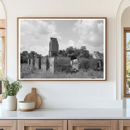 Chimney of Burned Plantation House Lutcher Louisiana 1938 - Available at KNOWOL