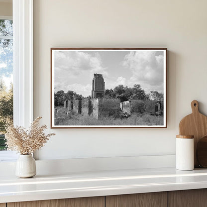 Chimney of Burned Plantation House Lutcher Louisiana 1938 - Available at KNOWOL