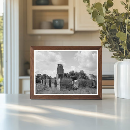 Chimney of Burned Plantation House Lutcher Louisiana 1938 - Available at KNOWOL