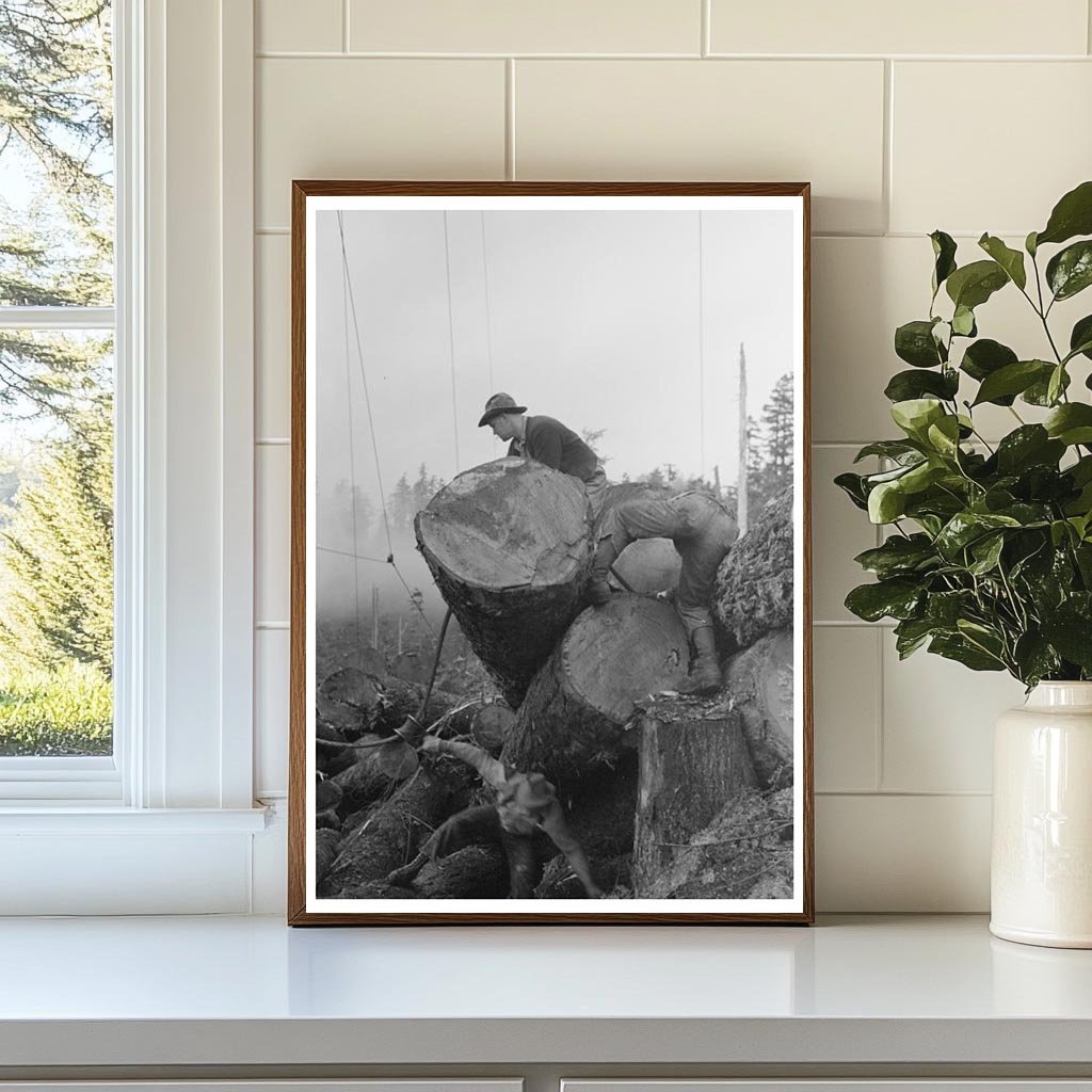 Choker Loop Logging Operation Cowlitz County 1941 - Available at KNOWOL