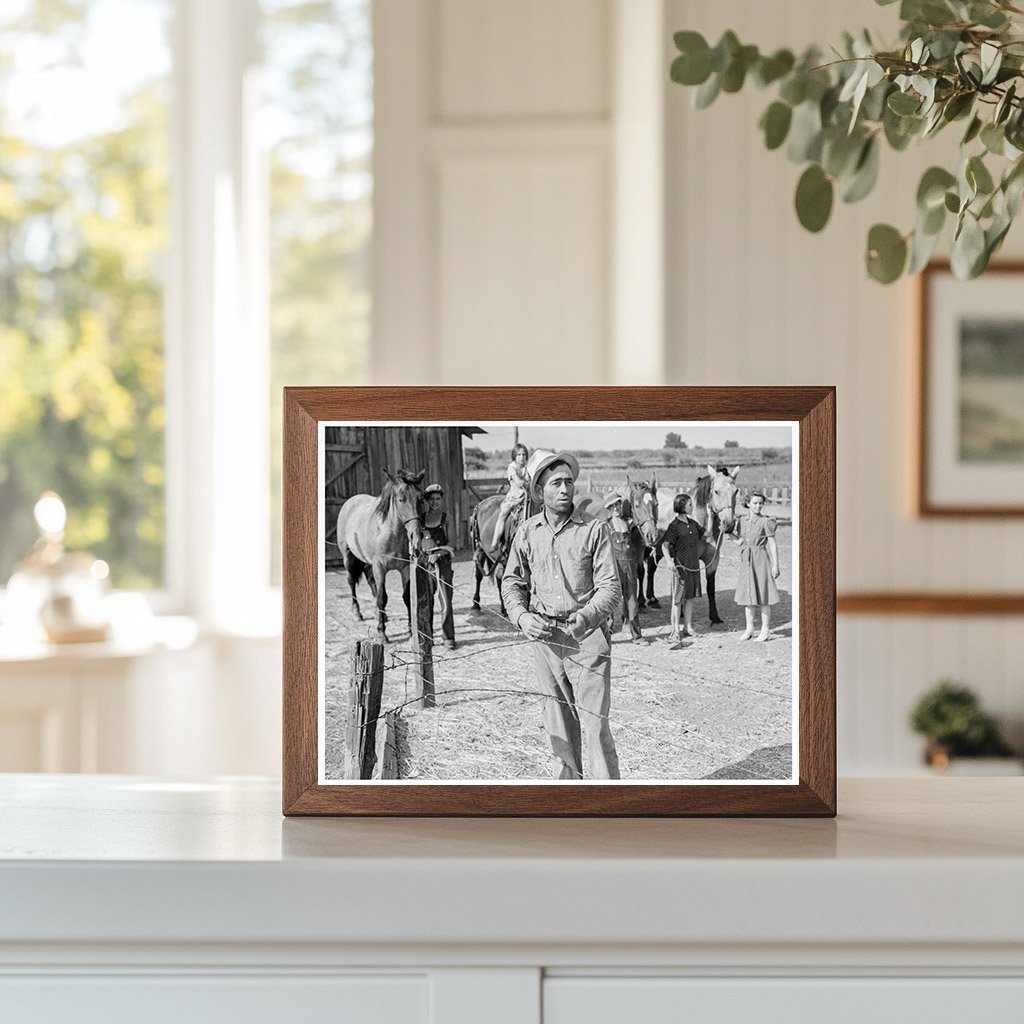 Chris Adolf and Family on Yakima Valley Farm 1939 - Available at KNOWOL