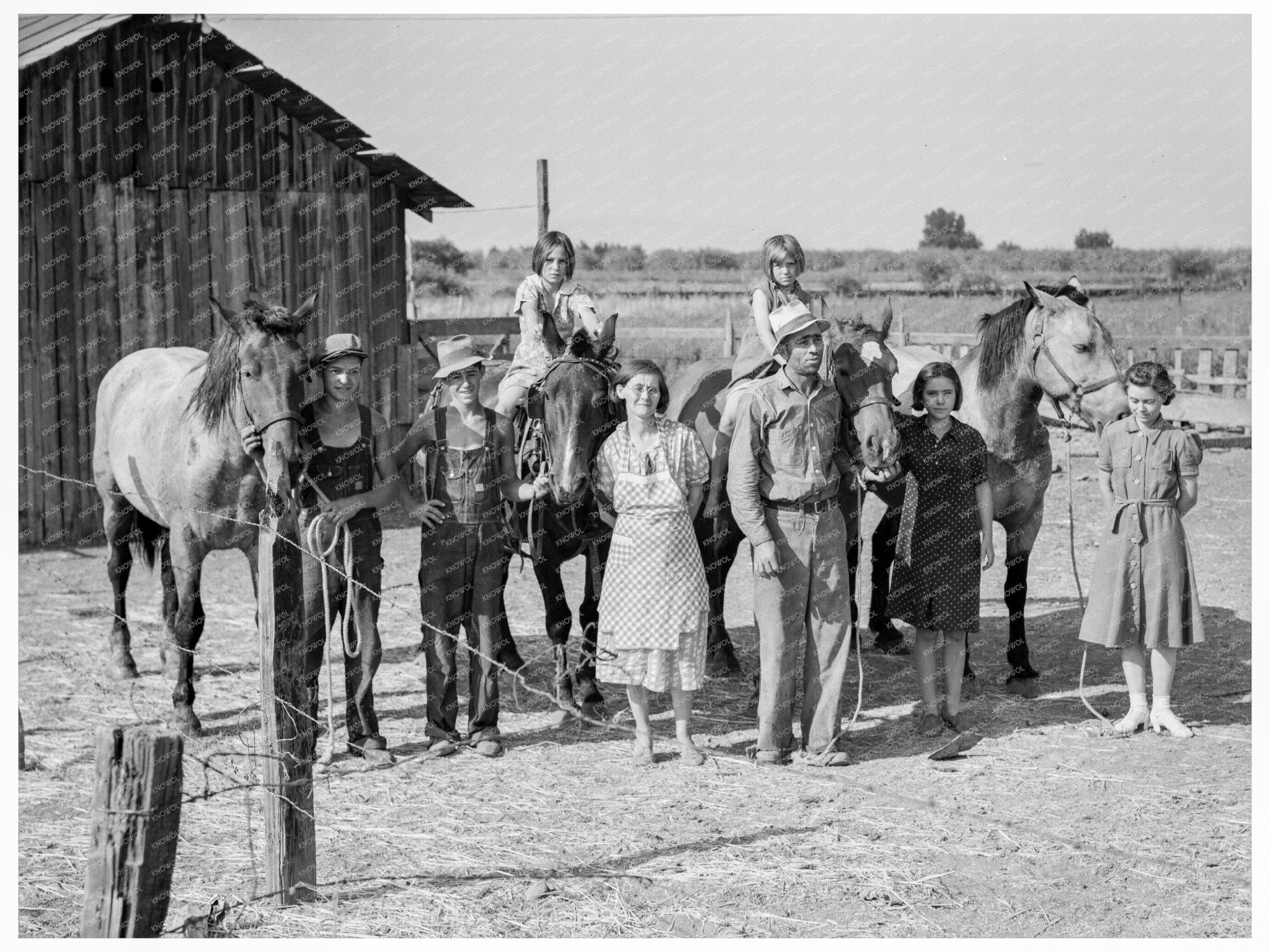 Chris Adolf Family Farming in Yakima Valley 1939 - Available at KNOWOL