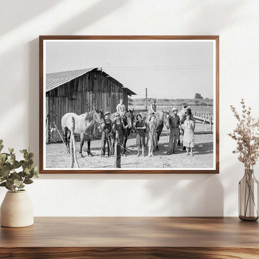 Chris Adolf Family on Yakima Valley Farm 1939 - Available at KNOWOL