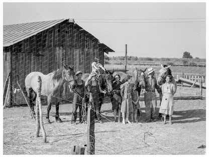 Chris Adolf Family on Yakima Valley Farm August 1939 - Available at KNOWOL