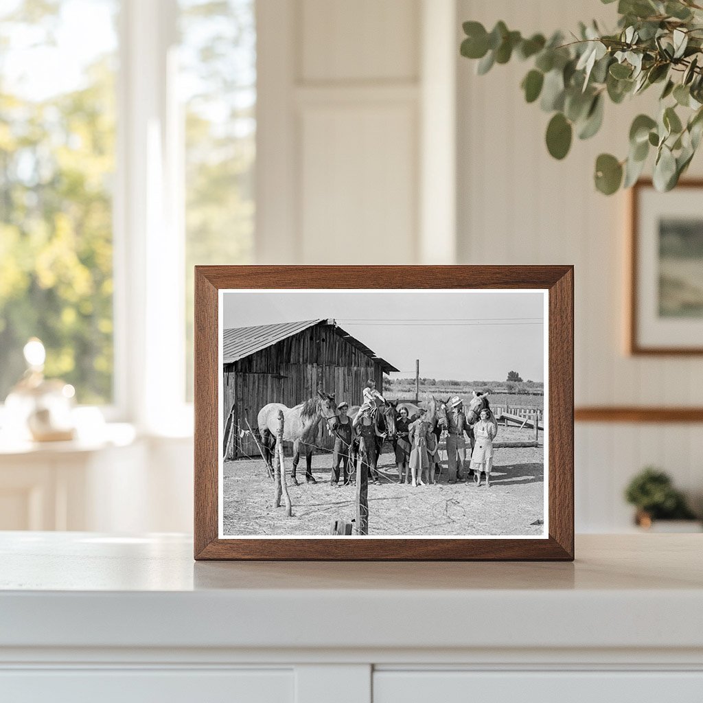 Chris Adolf Family on Yakima Valley Farm August 1939 - Available at KNOWOL