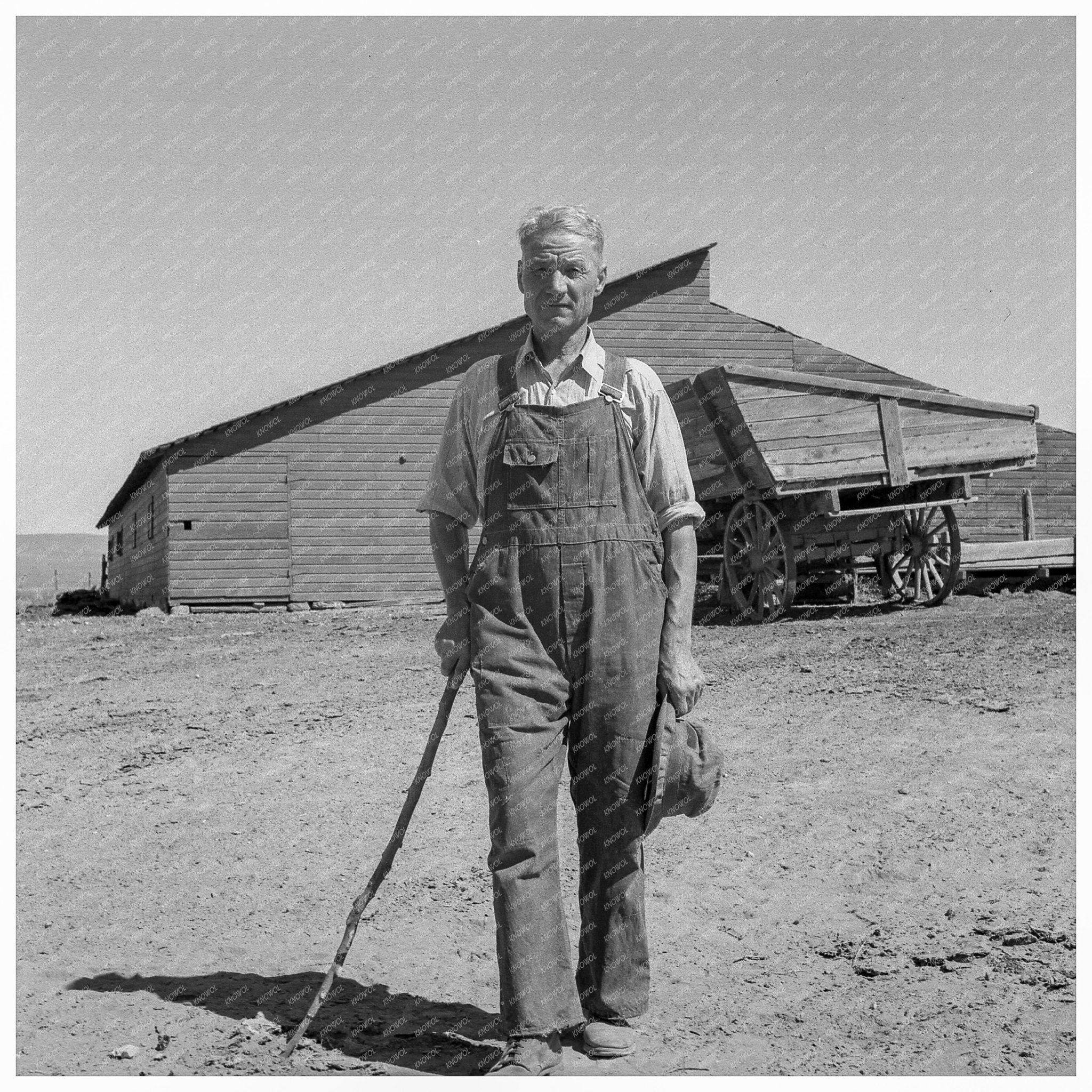 Chris Ament Wheat Farm Columbia Basin August 1939 - Available at KNOWOL