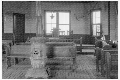 Church Interior Mississippi Delta June 1937 - Available at KNOWOL