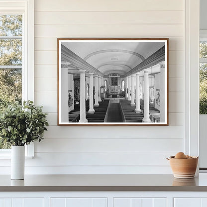 Church of St. Martin de Tours Interior 1938 St. Martinville - Available at KNOWOL