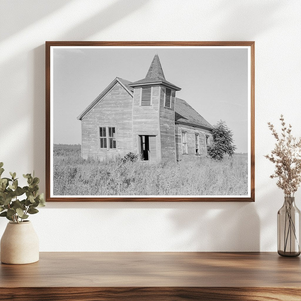 Church on Aldridge Plantation Mississippi July 1937 - Available at KNOWOL