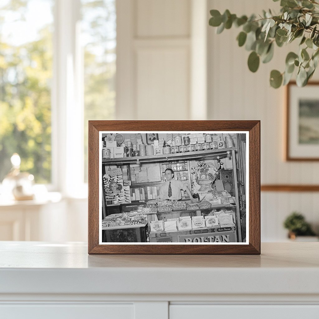 Cigar Stand in Gonzales Texas March 1939 Vintage Photo - Available at KNOWOL
