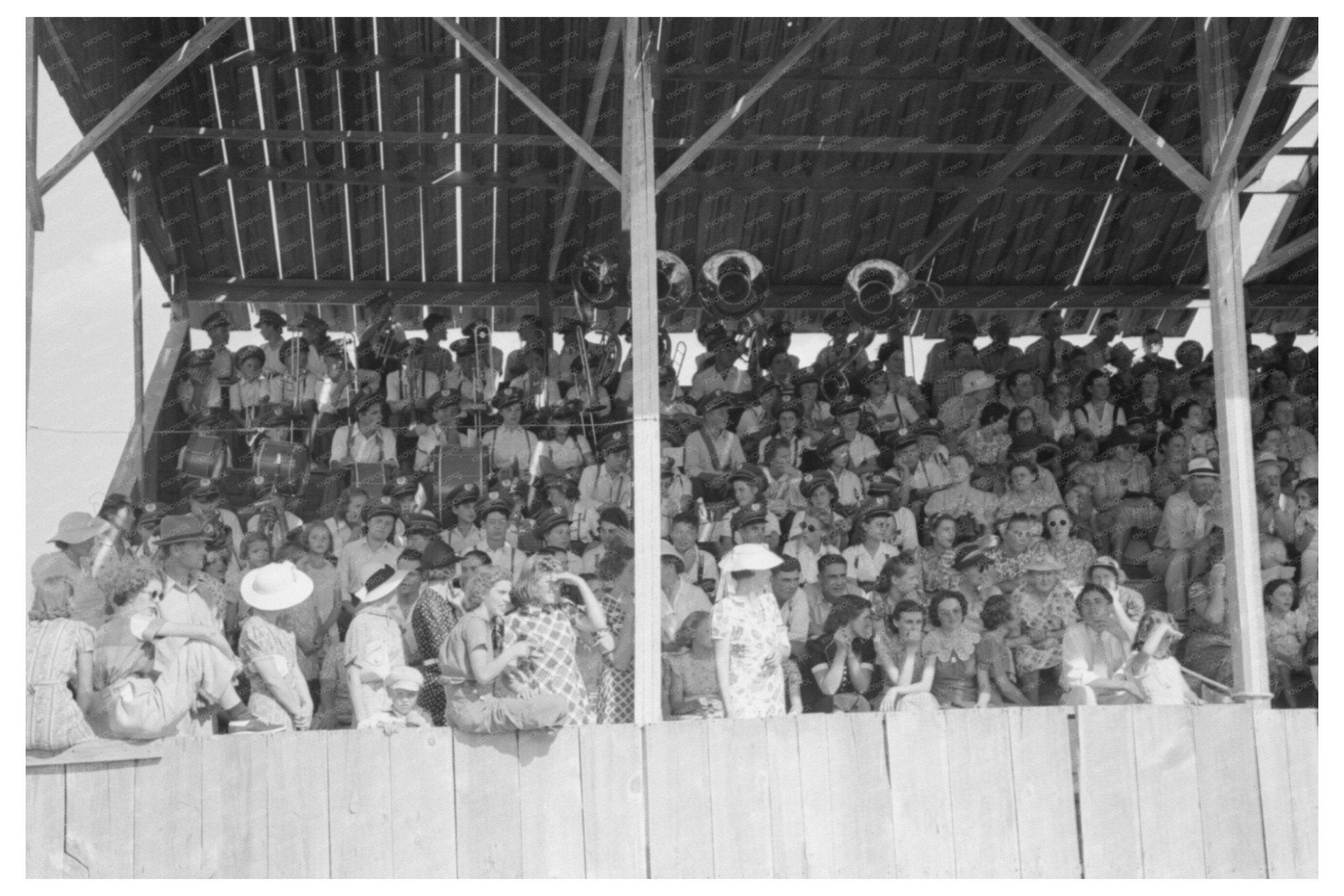 Cimarron Kansas 4 - H Club Fair Grandstand August 1939 - Available at KNOWOL