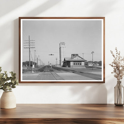 Cimarron Kansas Railroad Station Vintage Photo 1939 - Available at KNOWOL