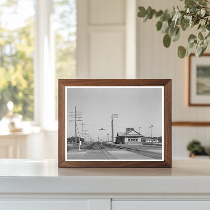 Cimarron Kansas Railroad Station Vintage Photo 1939 - Available at KNOWOL