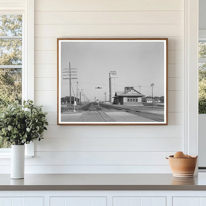 Cimarron Kansas Railroad Station Vintage Photo 1939 - Available at KNOWOL