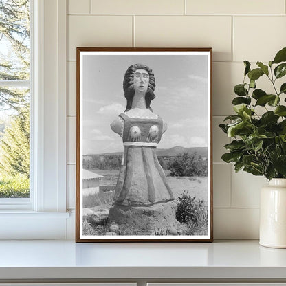 Cimarron New Mexico Colored Statue August 1939 - Available at KNOWOL