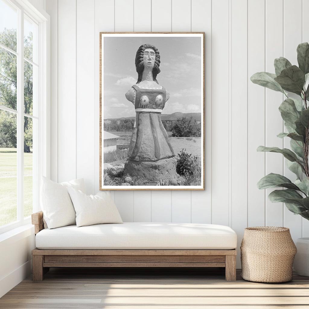 Cimarron New Mexico Colored Statue August 1939 - Available at KNOWOL