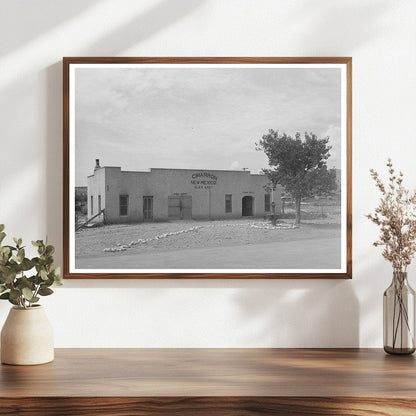 Cimarron New Mexico Town Hall August 1939 Photo - Available at KNOWOL