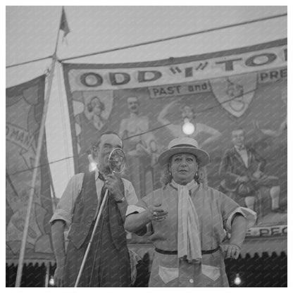 Circus Sideshow in Klamath Falls Oregon July 1942 - Available at KNOWOL