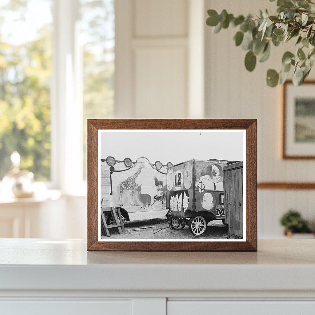 Circus Wagons by Mr. Whitmarsh Archer Montana 1937 - Available at KNOWOL