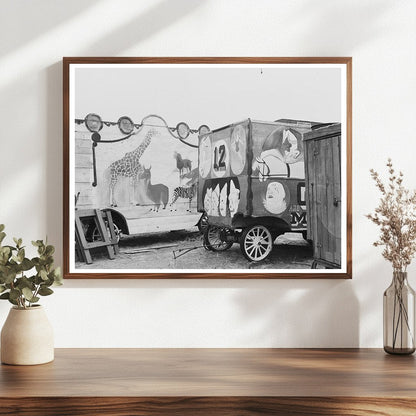 Circus Wagons by Mr. Whitmarsh Archer Montana 1937 - Available at KNOWOL