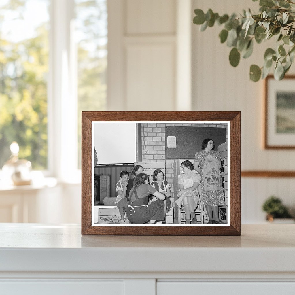 Citrus Workers Break at Grapefruit Packing Facility 1939 - Available at KNOWOL