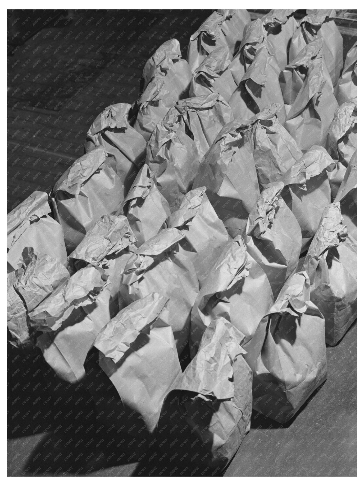 Civilian Conservation Corps Camp Lunches for Japanese - Americans 1942 - Available at KNOWOL