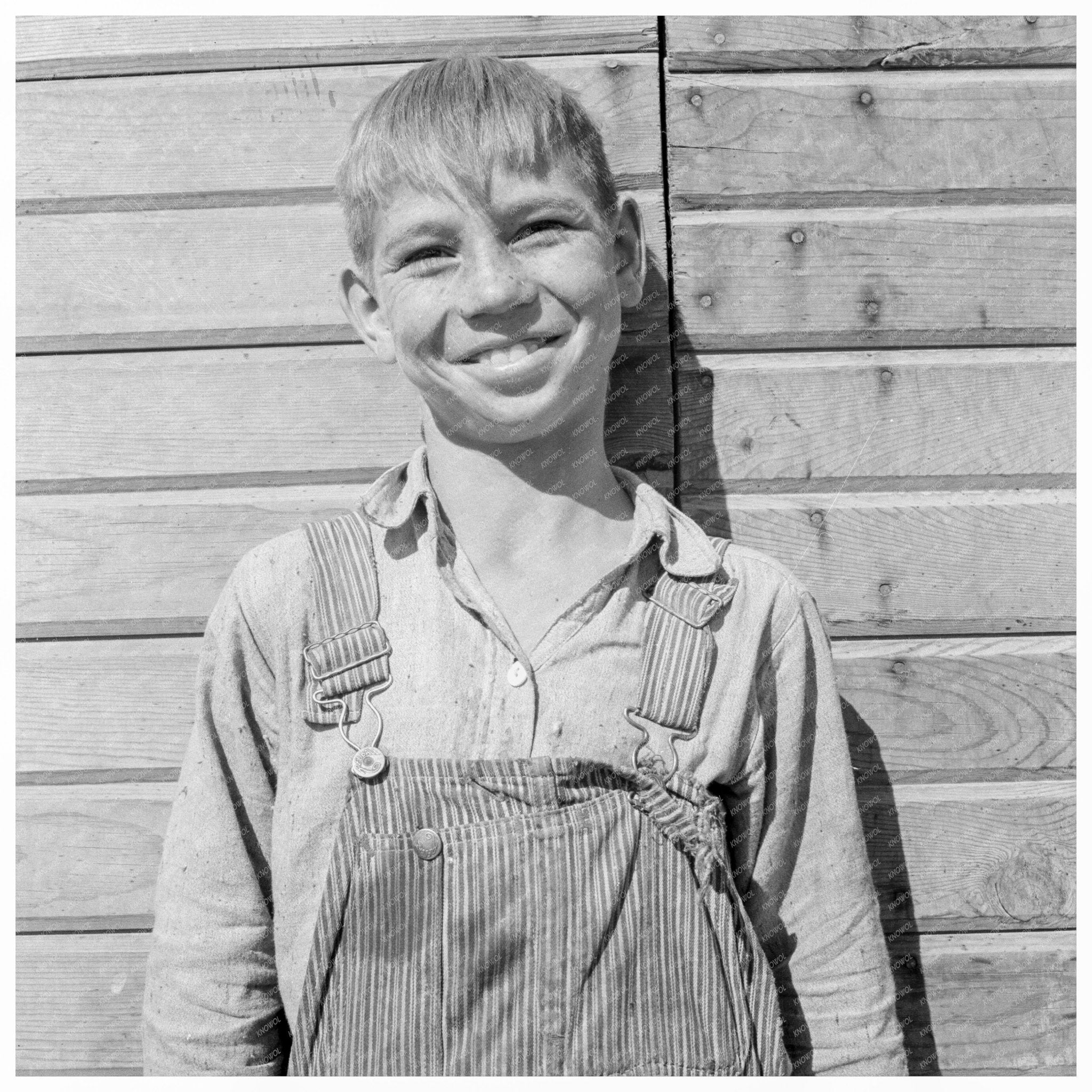 Cleaver Family Boy on Oregon Farm October 1939 - Available at KNOWOL