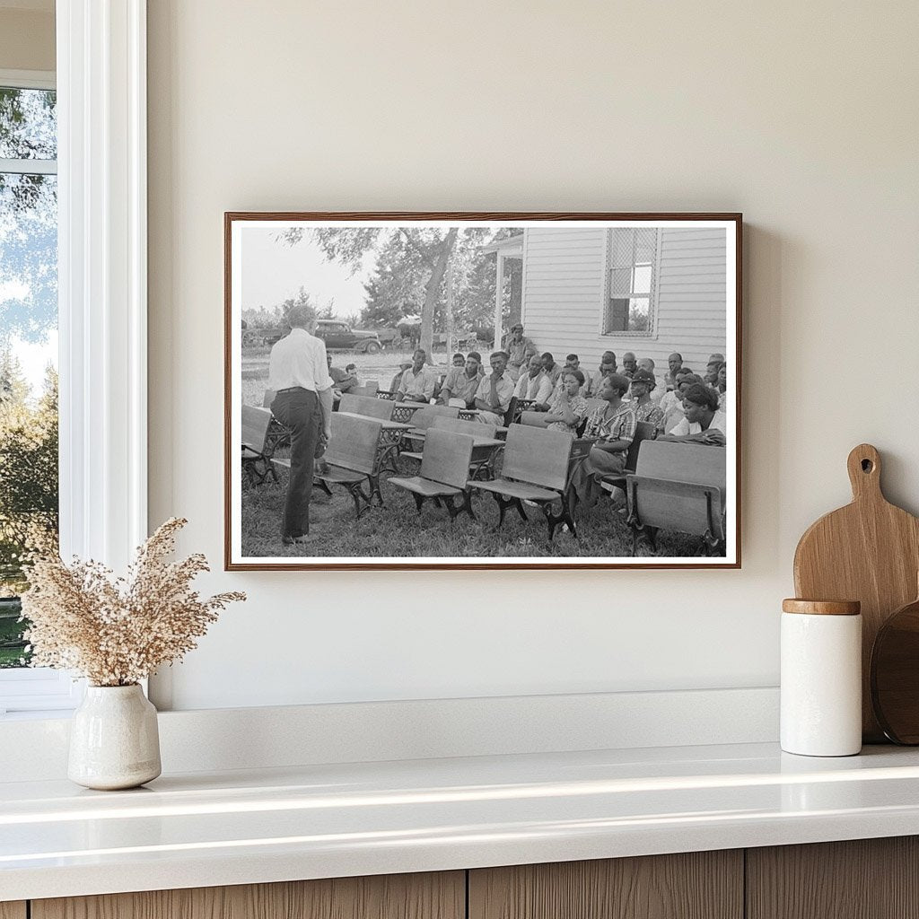 Clients Listening to Speech at Southeast Missouri Farms 1938 - Available at KNOWOL