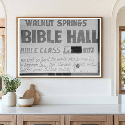 Clifton Texas Sign November 1939 Vintage Photograph - Available at KNOWOL