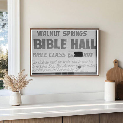 Clifton Texas Sign November 1939 Vintage Photograph - Available at KNOWOL