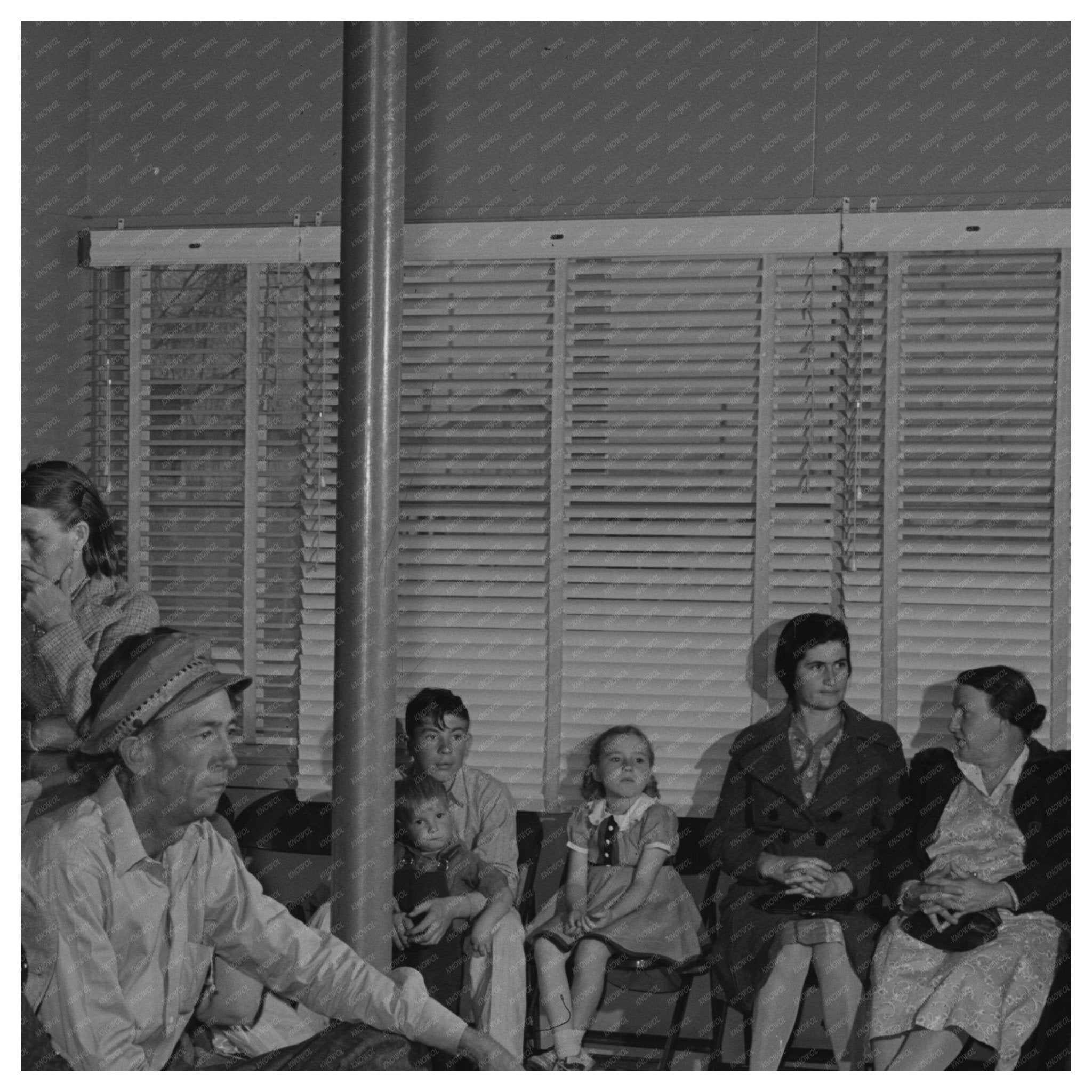 Clinic Waiting Room for Farm Workers in Arizona 1942 - Available at KNOWOL