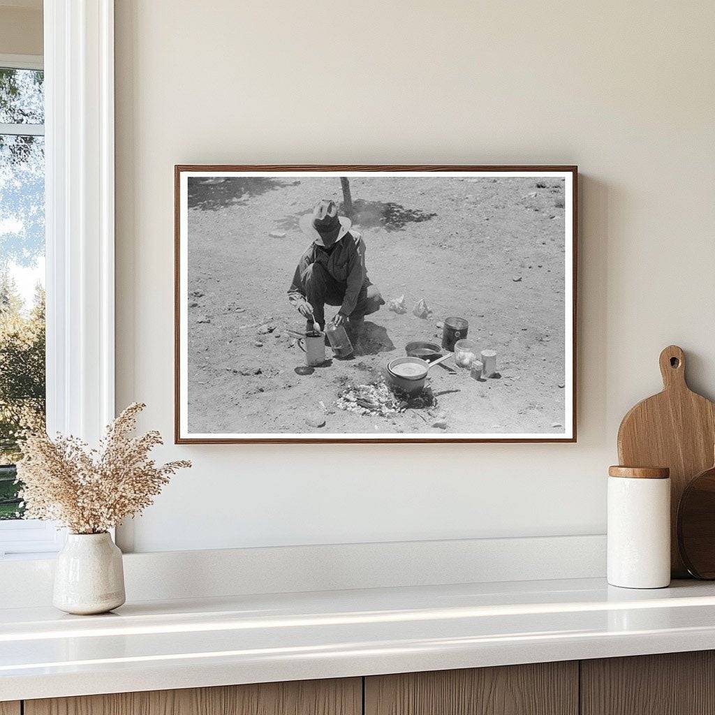 Coffee Preparation in Pie Town New Mexico 1940 - Available at KNOWOL