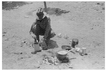 Coffee Preparation in Pie Town New Mexico 1940 - Available at KNOWOL
