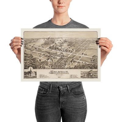 Coleman, MI 1884 - Available at KNOWOL