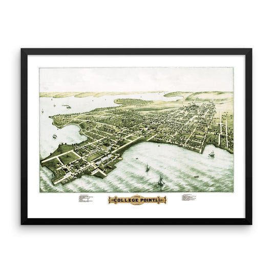 College Point, NY 1876 Framed - Available at KNOWOL