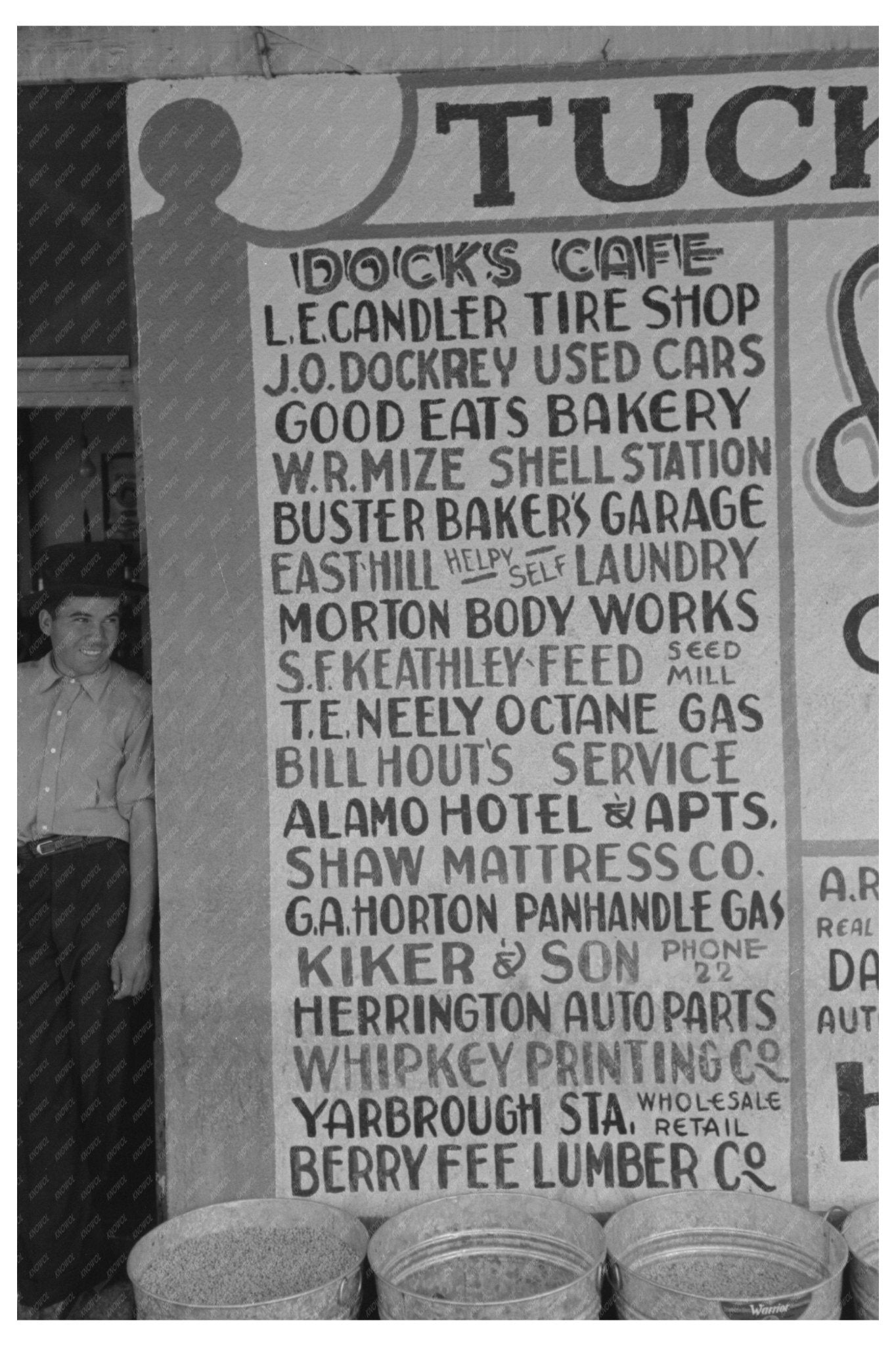 Colorado City Texas Business Sign May 1939 Image - Available at KNOWOL