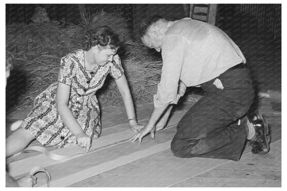 Colored Paper Cutting at National Rice Festival 1938 - Available at KNOWOL