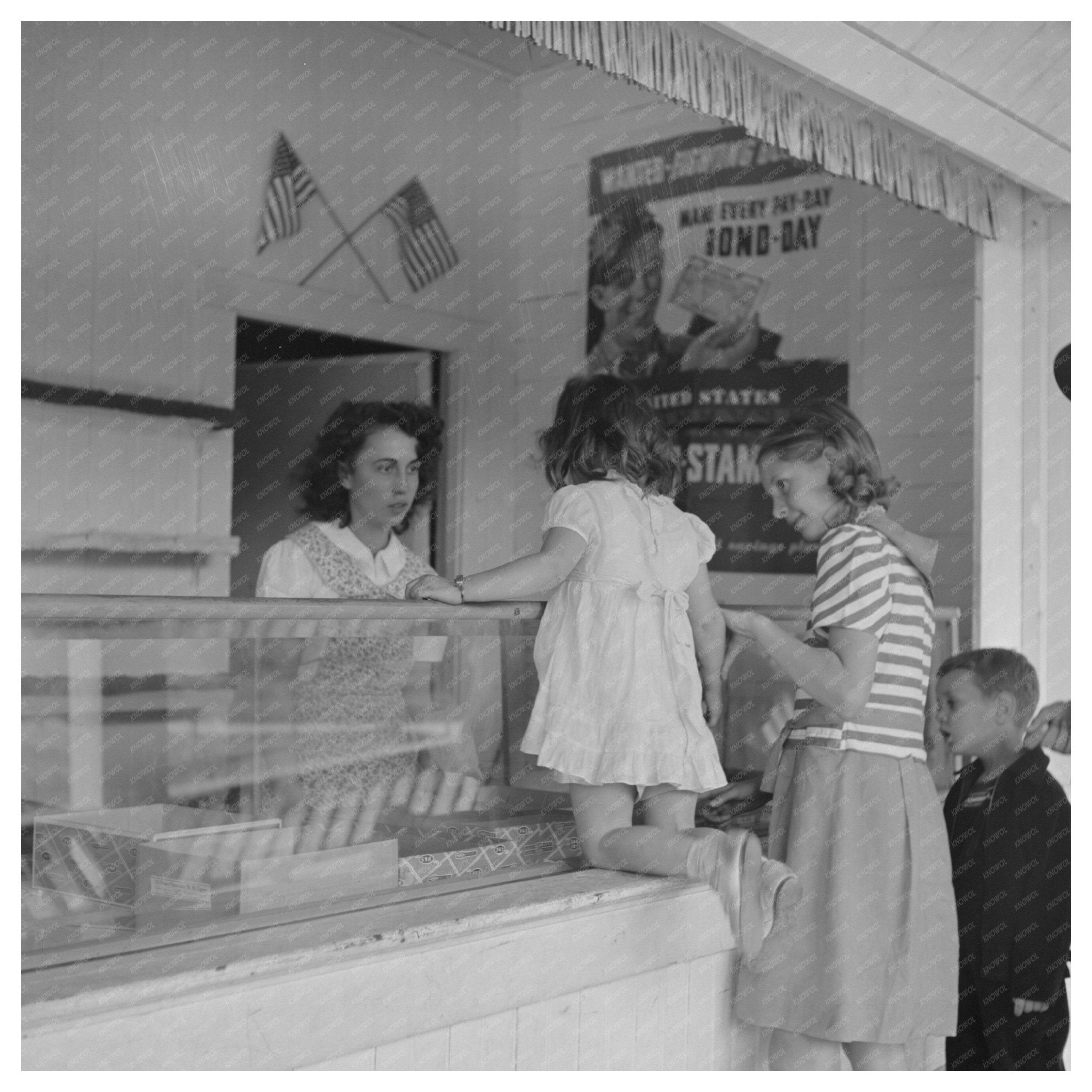 Columbia Gardens Pavilion Porch August 1942 Silver Bow County - Available at KNOWOL