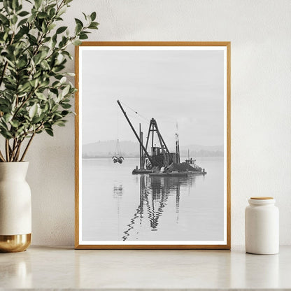 Columbia River Dredge Wahkiakum County Washington 1941 - Available at KNOWOL