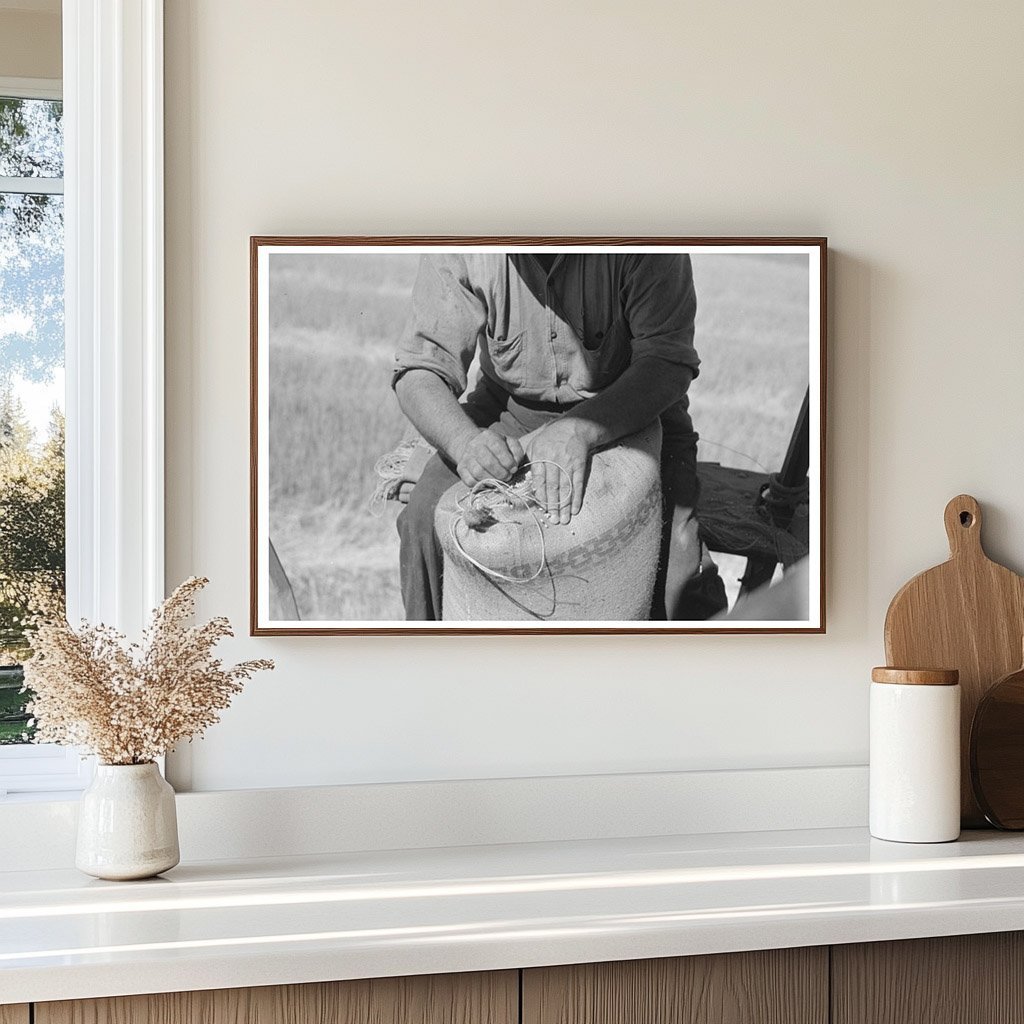 Combine Harvester and Wheat Harvesting in 1941 Washington - Available at KNOWOL