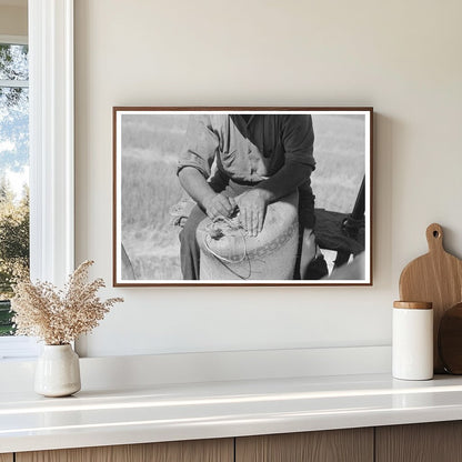 Combine Harvester and Wheat Harvesting in 1941 Washington - Available at KNOWOL