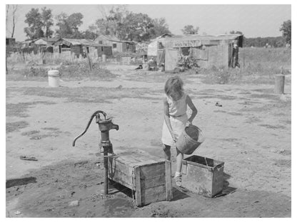 Communal Well Supply for Families in Oklahoma City 1939 - Available at KNOWOL
