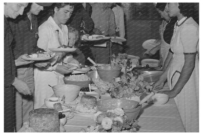 Community Dinner at Farm Security Administration 1942 - Available at KNOWOL