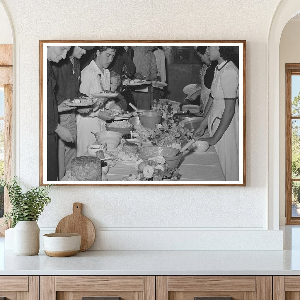 Community Dinner at Farm Security Administration 1942 - Available at KNOWOL