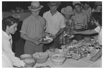 Community Dinner at Farm Workers Event Yuma Arizona 1942 - Available at KNOWOL